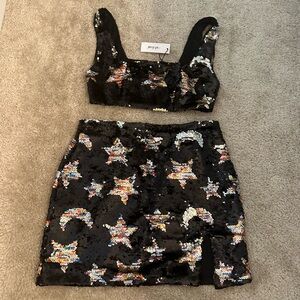 Nasty Gal Sequin Star Outfit